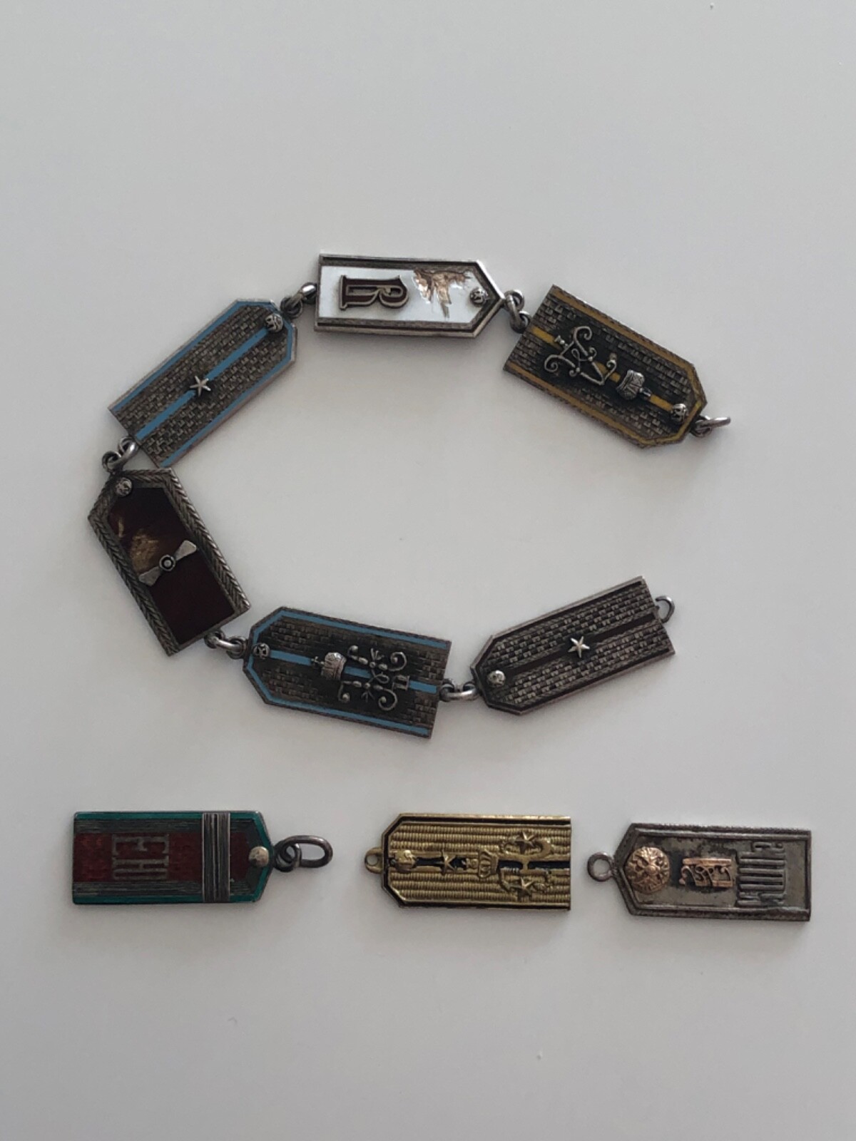 A Group Of Russian Shoulder Straps  “ Pogons”