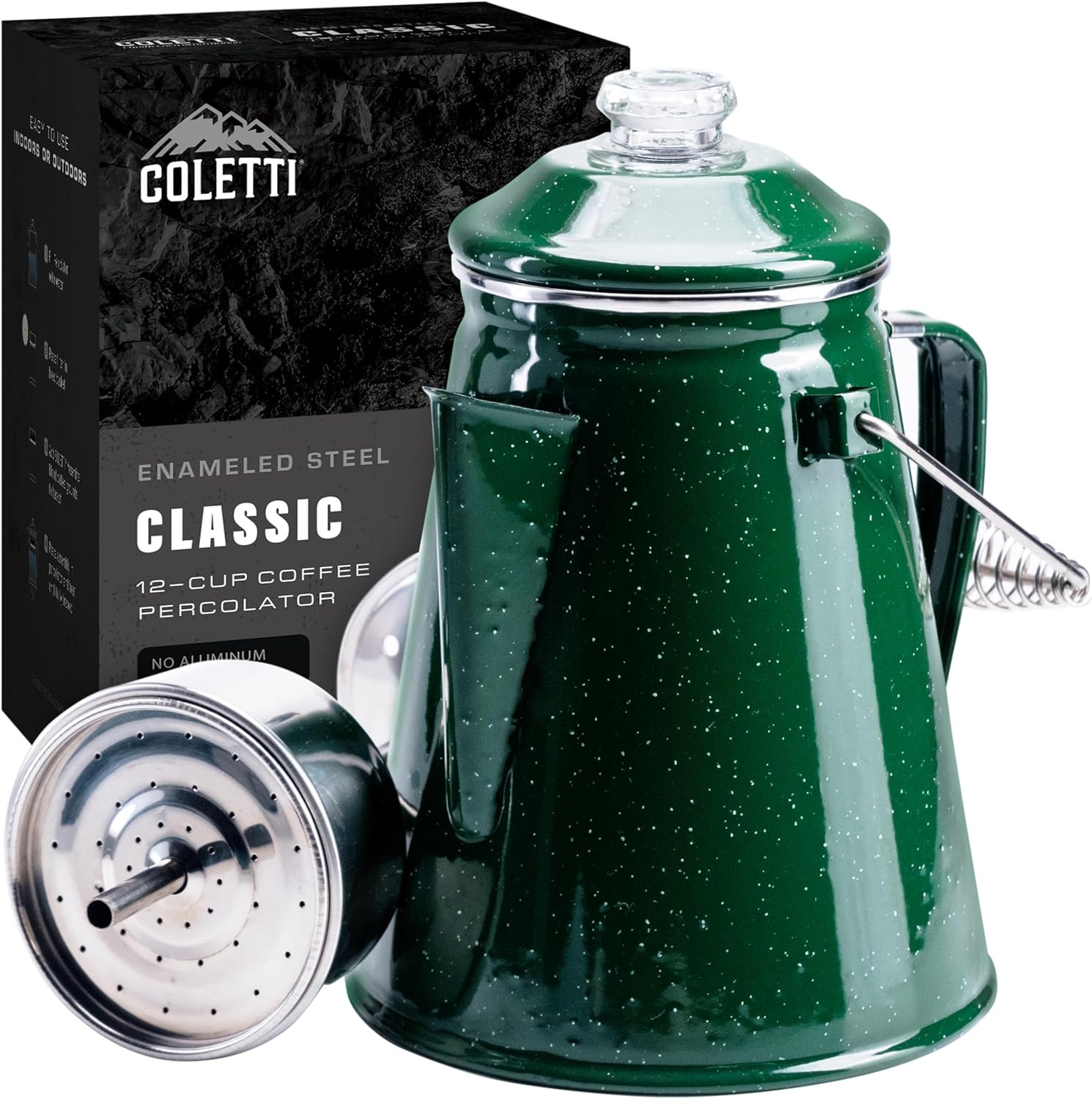 Classic Percolator Coffee Pot — the Most Nostalgic Camping Coffee Pot, Now Moder