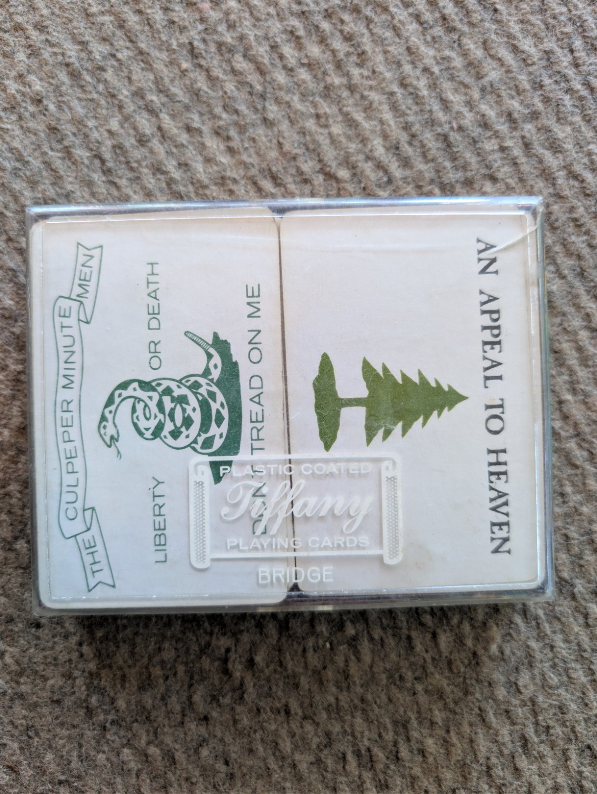 COMPLETE 1970s Don't Tread on Me & Appeal to Heaven PLAYING CARDS Vintage