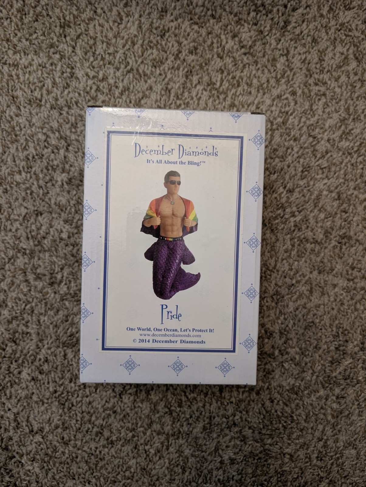 December Diamonds Pride Merman Ornament