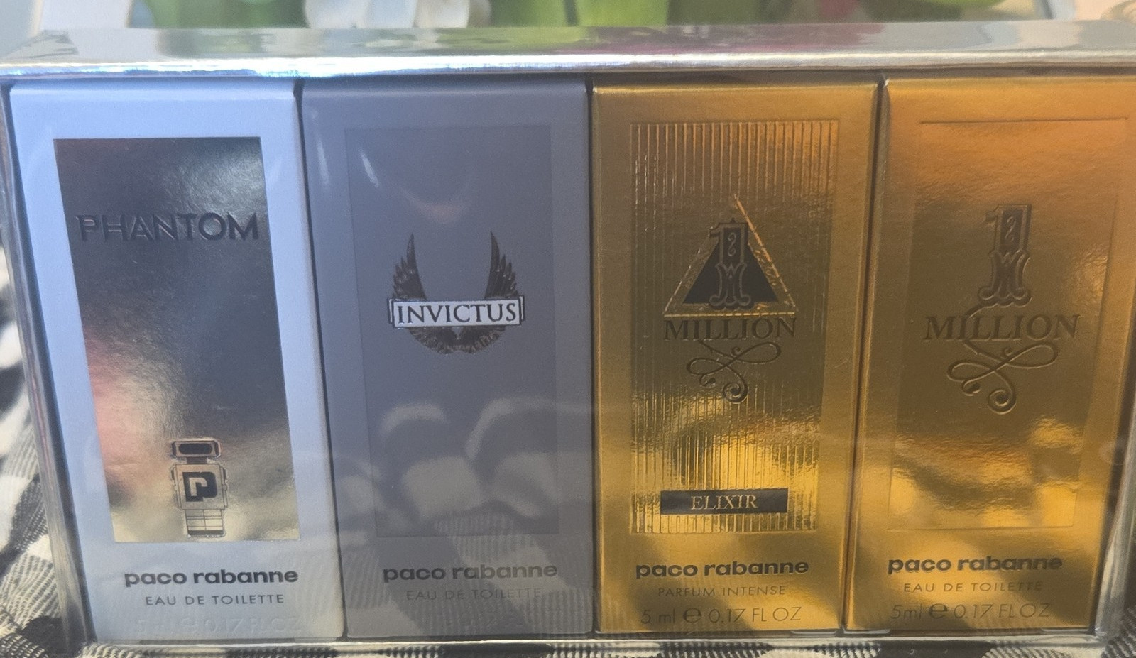 Paco Rabanne Perfume Miniature Set Phantom Invictus 1 Million Elixir 4 x 5ml