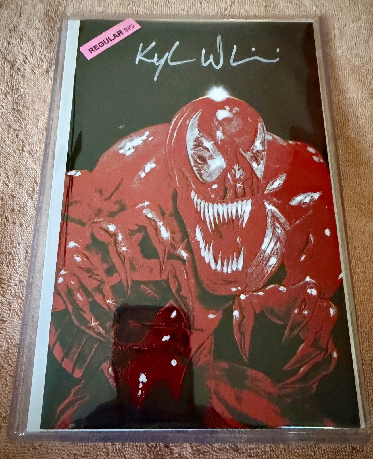 Tormented Tome- Red Protector Embossed Spot Foil Kyle Willis Ltd. 75 Venom