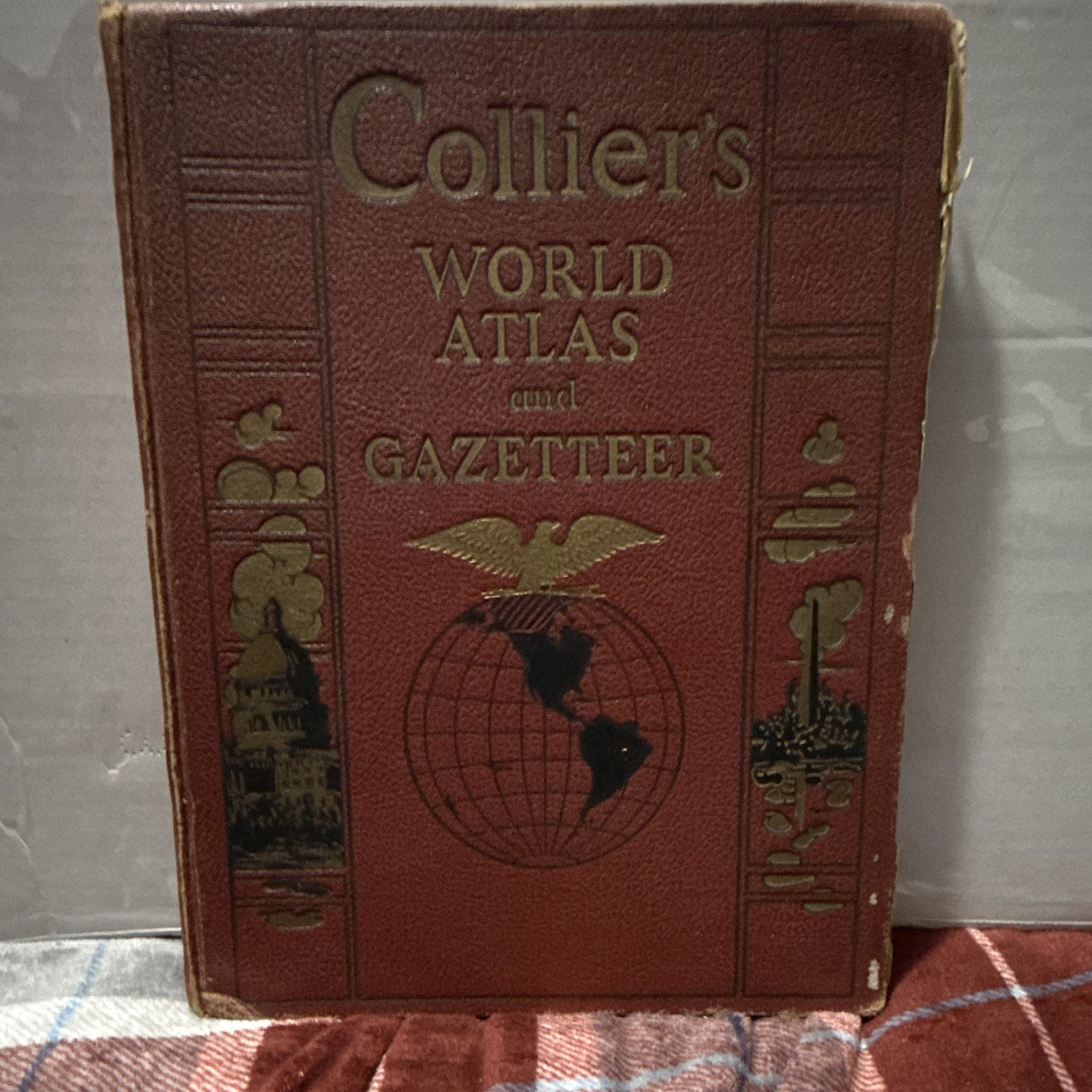 Collier's World Atlas and Gazetteer (1938) Reference Atlas & Gazetteer Book