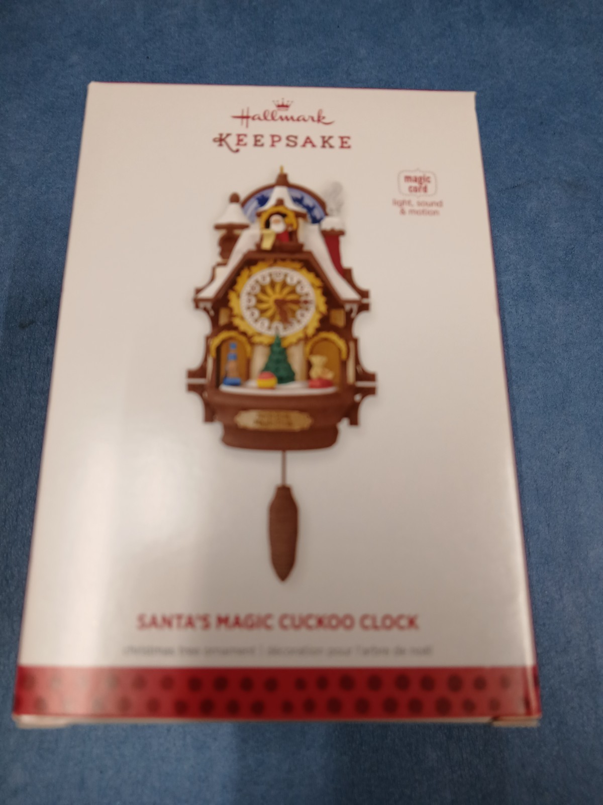 Hallmark Keepsake Santa's Magic Cuckoo Clock Christmas Ornament New