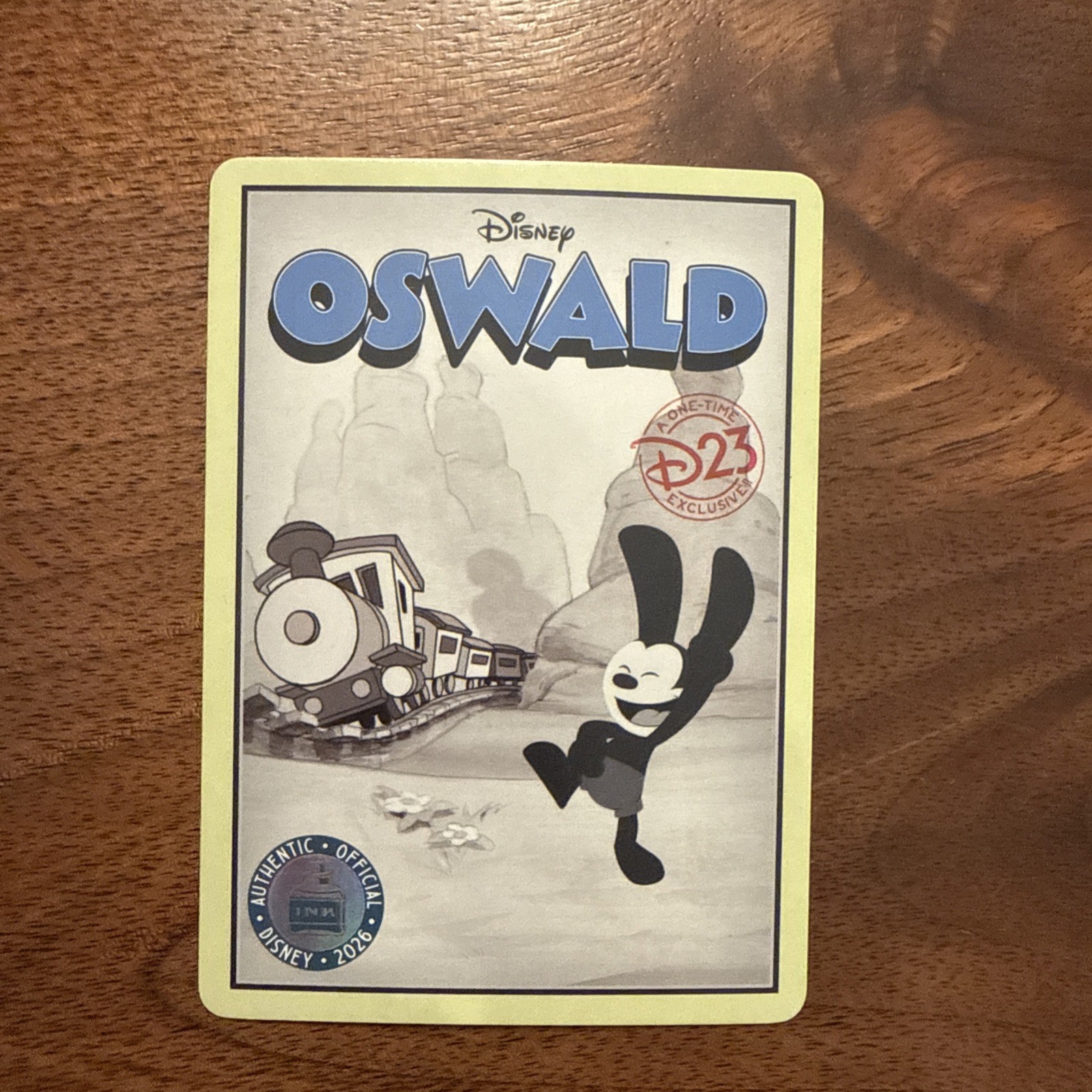 Disney OSWALD in Disneyland Railroad Train Trading Card D23 Expo 2026