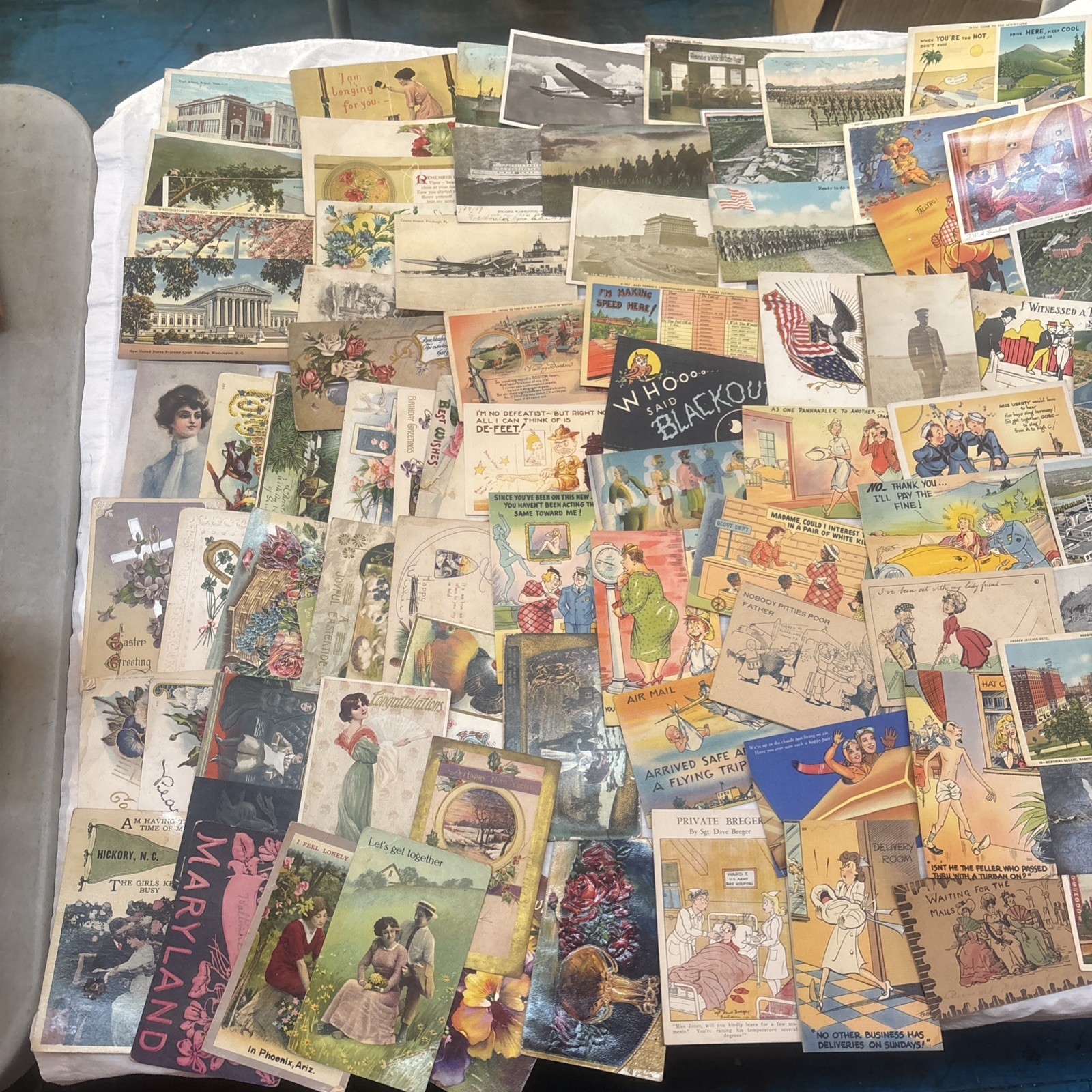 Antique Postcards Lot Of Approx 170-dates Start At 1907-