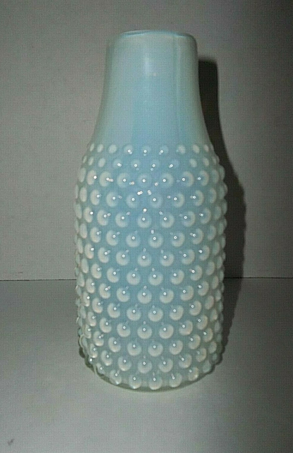 Antique OPALESCENT Hobnail Vase 7\