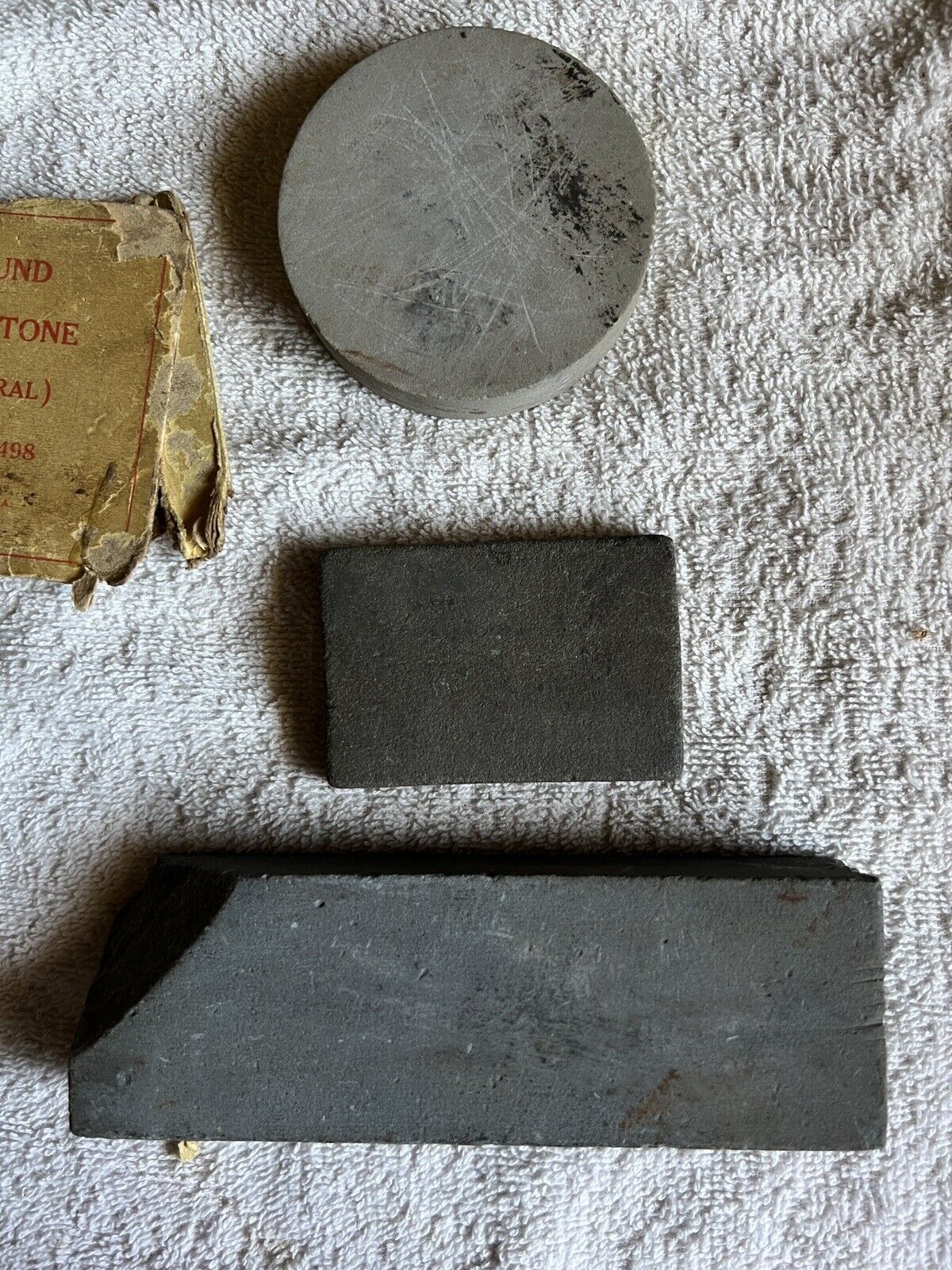 Vintage LOT Of 3 axe sharpening stones