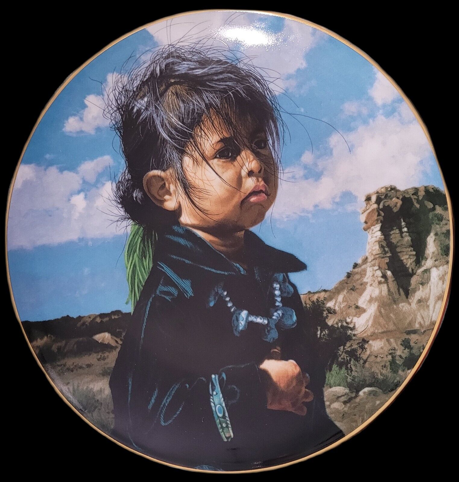 Ray Swanson Navajo Little One The Proud Nation Collector Plate