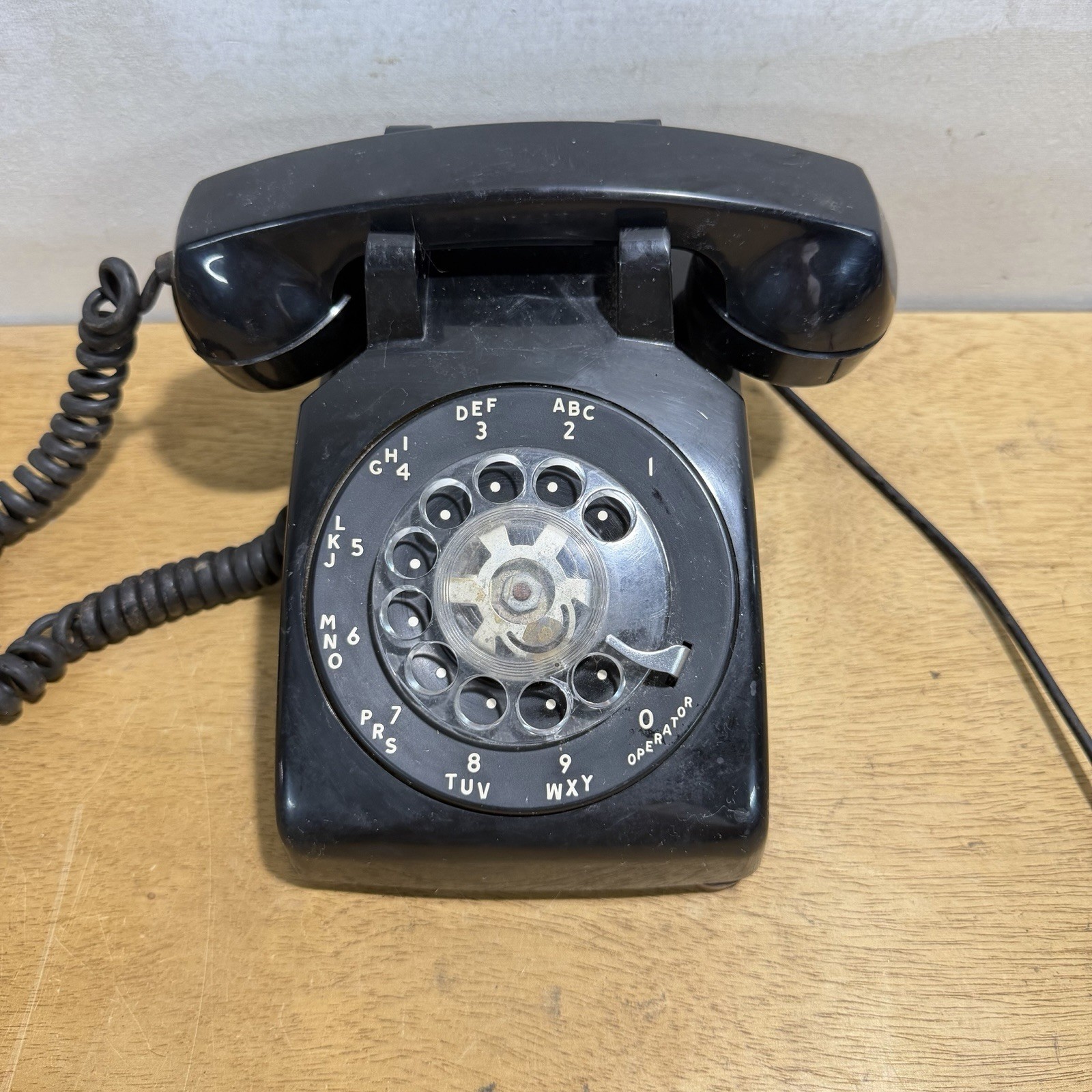 Vintage Stromberg-Carlson Rotary Phone Black Desk Telephone SC 500D 1950s-70s Vintage Stromberg-Carlson Rotary Phone Black Desk Telephone SC 500D 1950s-70s