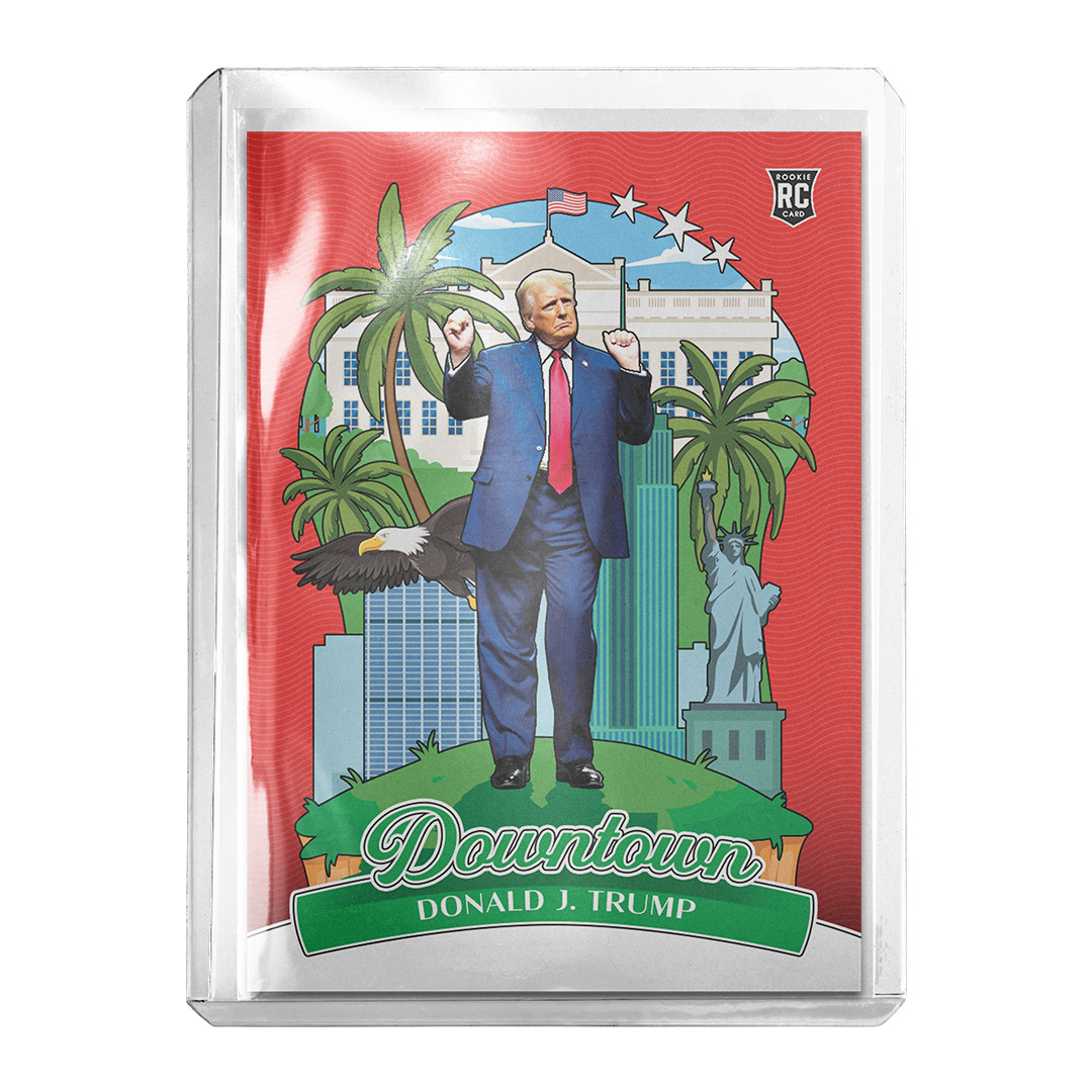Custom President Donald Trump Red Wave Novelty Non Holo Downtown Card
