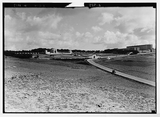 Photo:Various results of the war. War cemetery on Scopus, new view