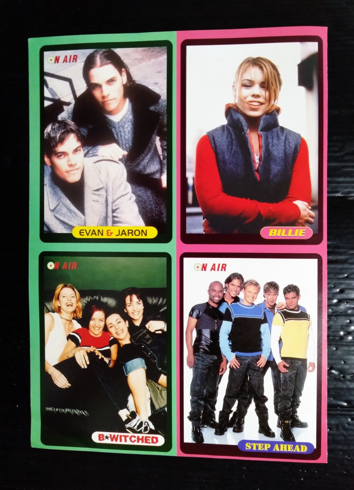 B*Witched Gloria Estefan Boyzone Sonic Youth Vintage Thailand ONLY 1 COLOR PAGE