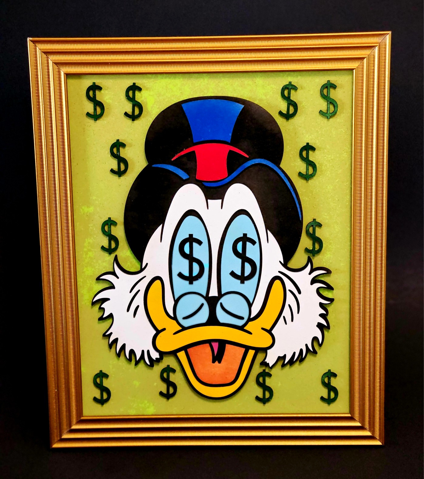 Scrooge McDuck Handmade 3D Wooden Art Piece Scrooge McDuck Handmade 3D Wooden Art Piece