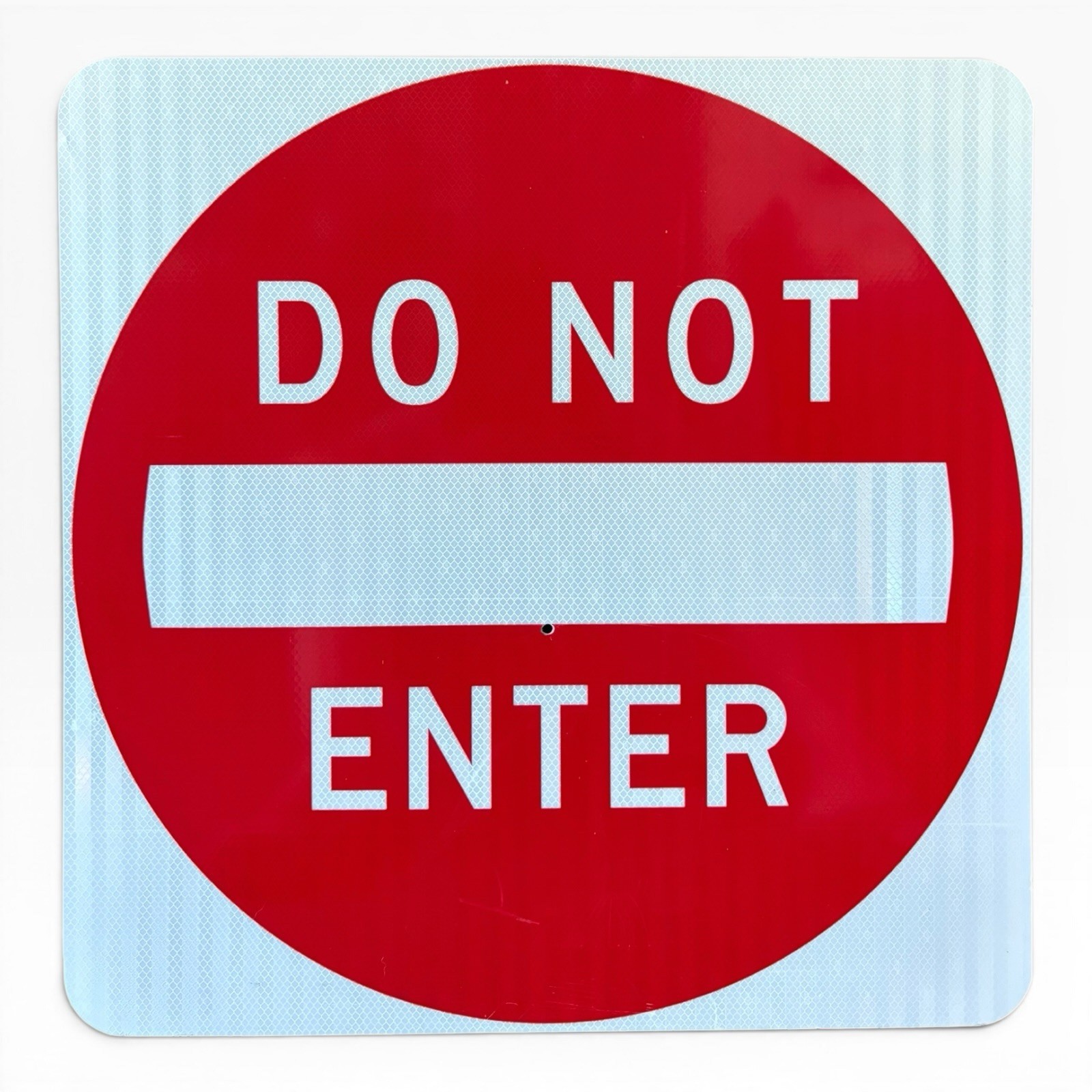 Authentic Reflective DO NOT ENTER Retired Street Sign 24”