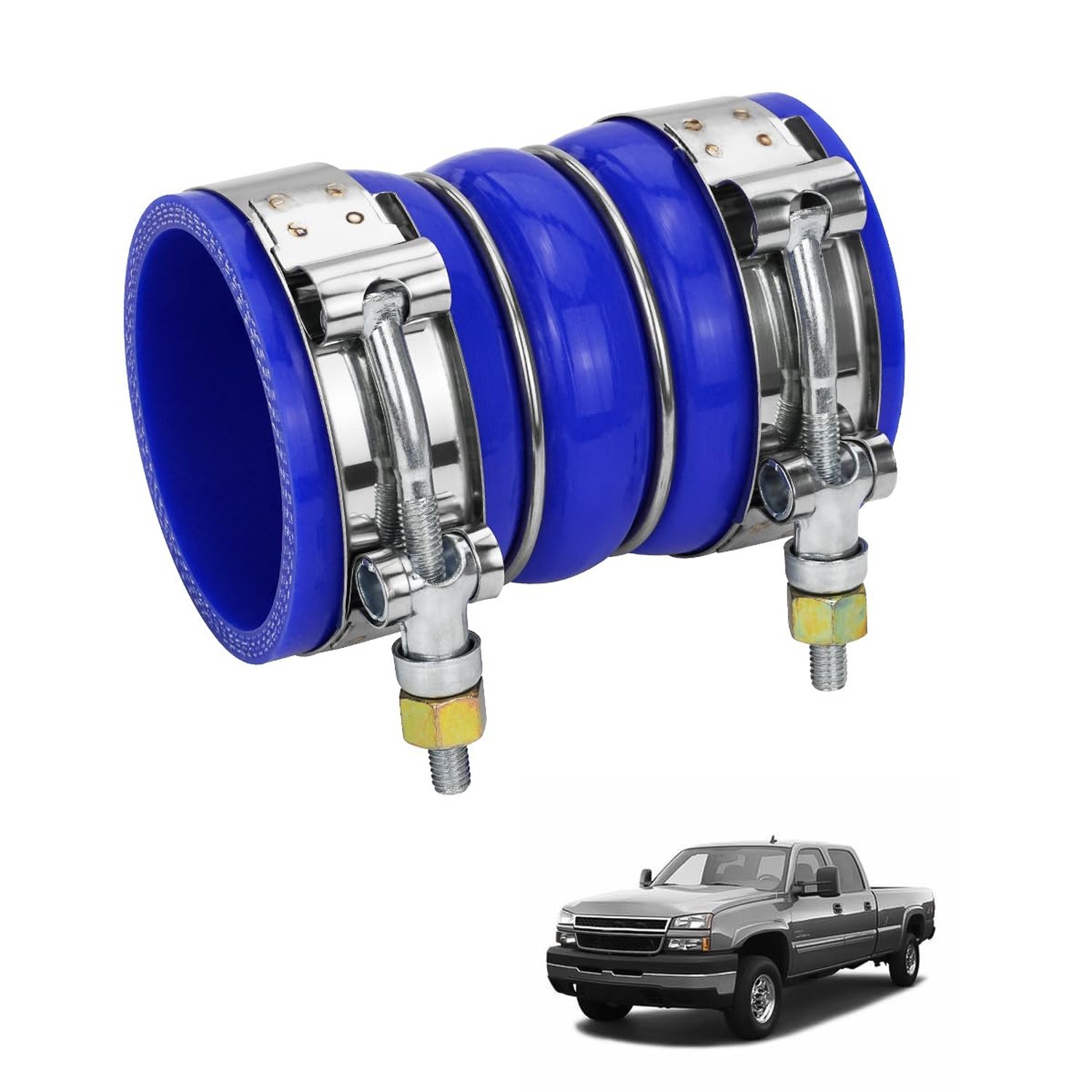 26259 Turbocharger Hose Kit Compatible with 2005-2016 Chevy Silverado 2500/Si...