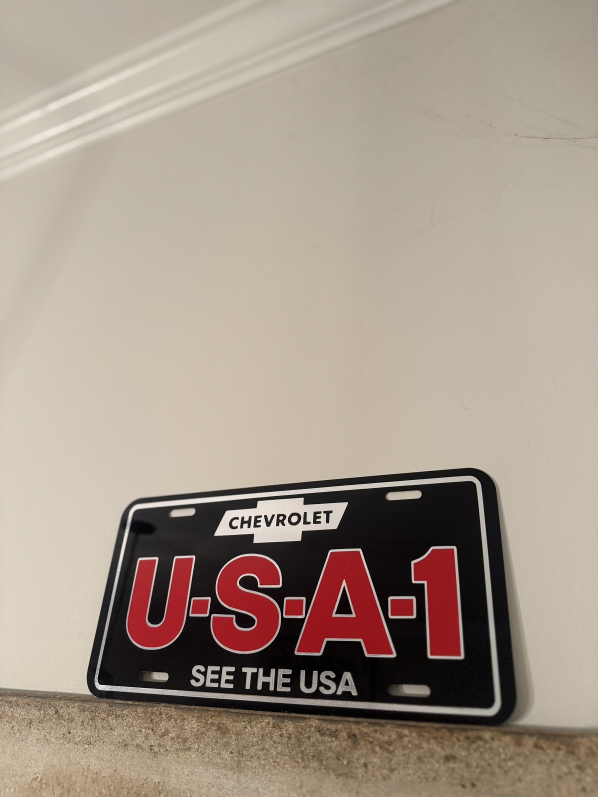 USA-1 license plates 12x6  MIRRORED CHROME or BLACK 