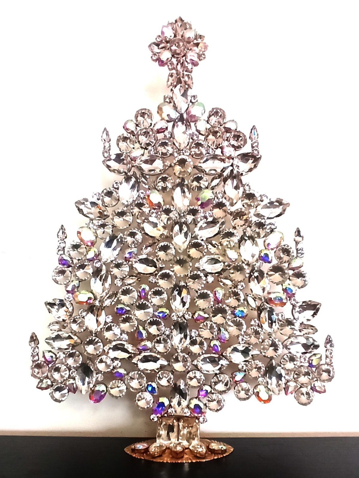 XXXL Czech Rhinestone 37 cm Christmas Tree Table Decoration* - XXXL Czech Rhinestone 37 cm Christmas Tree Table Decoration* -