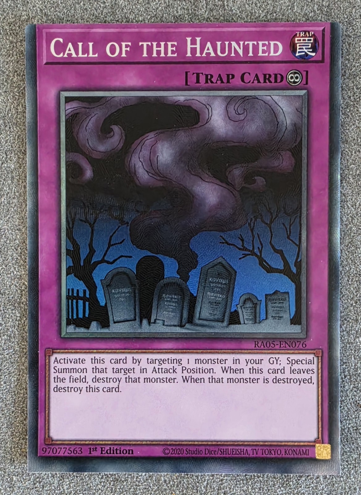 Yu-Gi-Oh ERROR/ MISCUT/ MISPRINT 🔥 Call of the Haunted - Collector\'s Rare Card