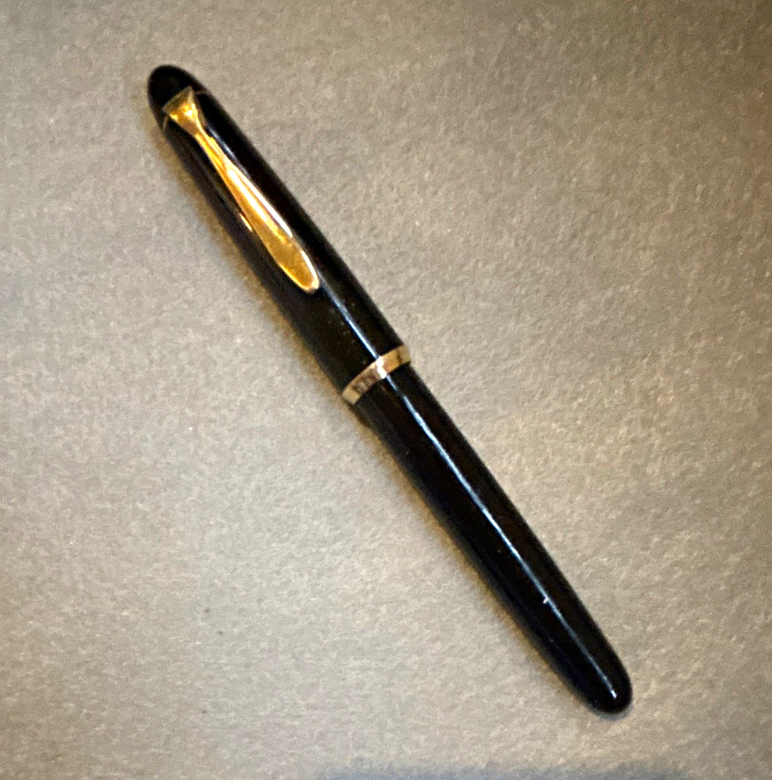 Vintage Pelikan 120 Fountain Pen Black - Merz & Krell M&K Era 1970s - Medium Nib