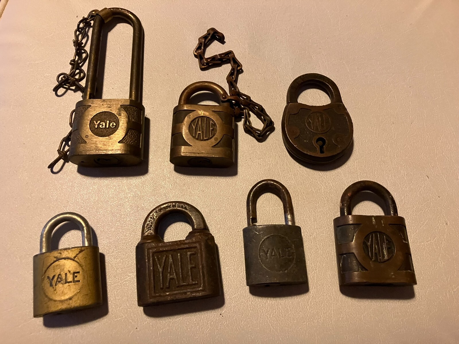 Vintage Padlock Lot Yale Brand Some Antique No Keys