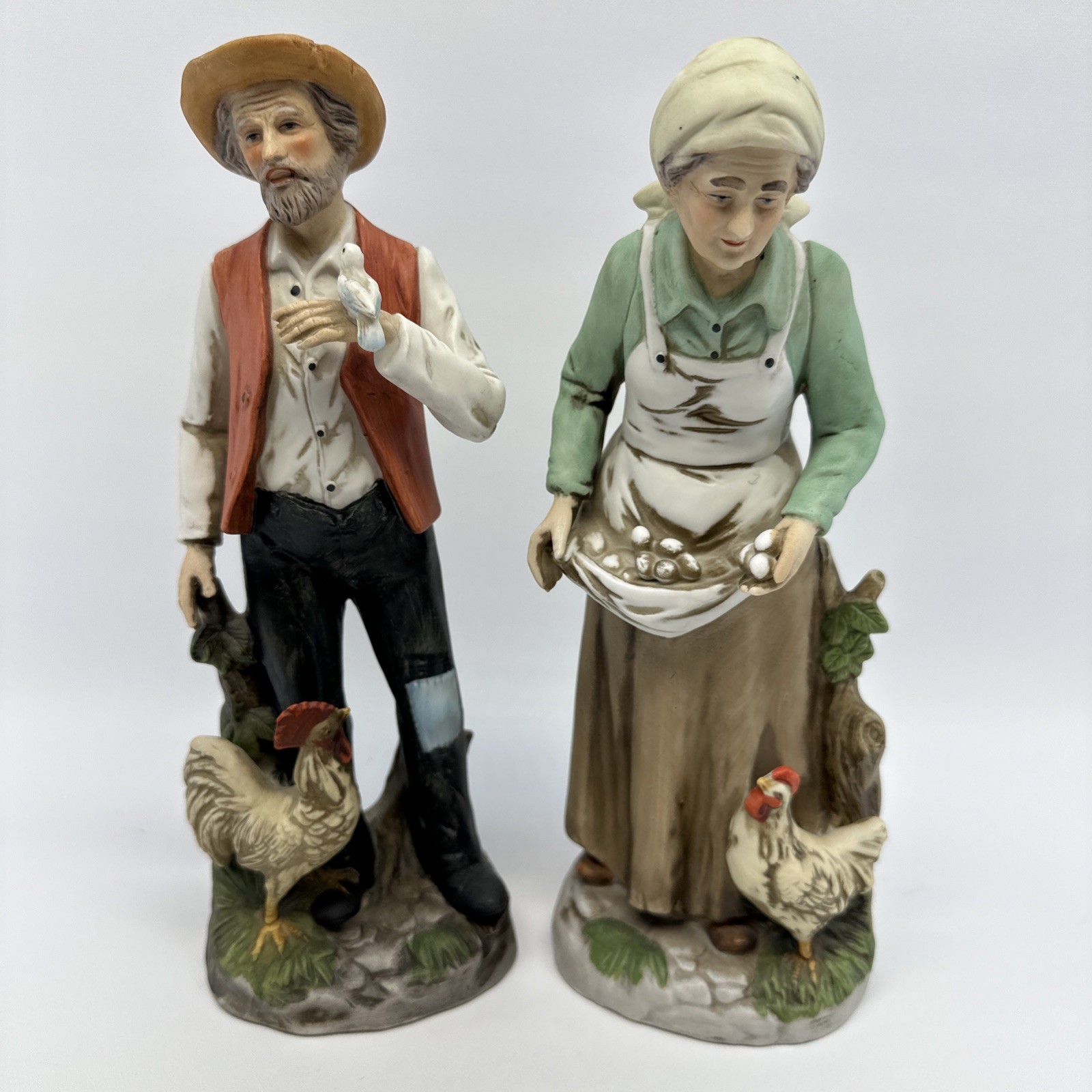 Vintage Homco Old Couple Grandpa & Grandma FIGURINES Japan 10