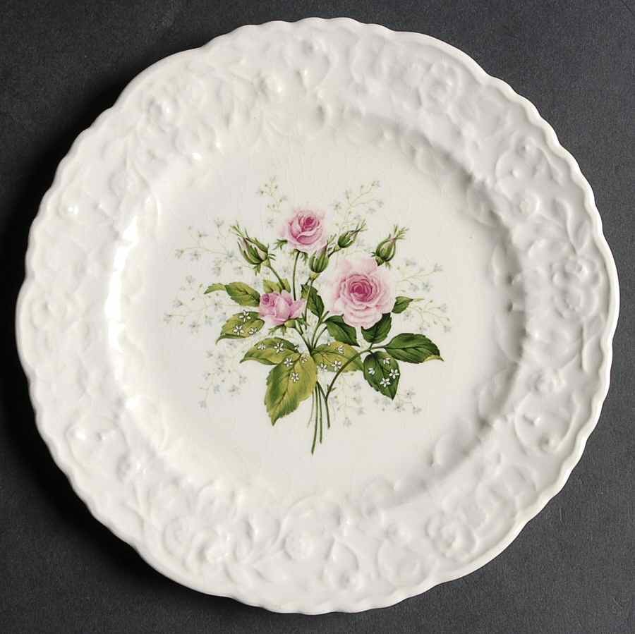 Pope Gosser Cathay Rose Dessert Pie Plate 5778639