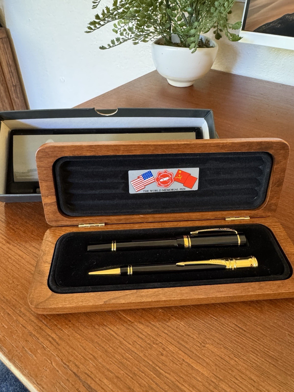 Parker Duofold Set World Memorial Pen Set Ball Point And Fountain Parker Duofold Set World Memorial Pen Set Ball Point And Fountain