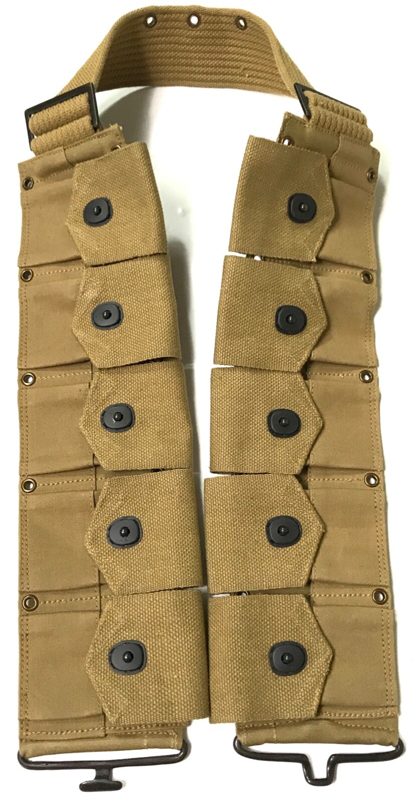 WWI WWII US M1910 M1917 M1903 RIFLE 10 POCKET COMBAT FIELD EQUIPMENT BELT-LONG