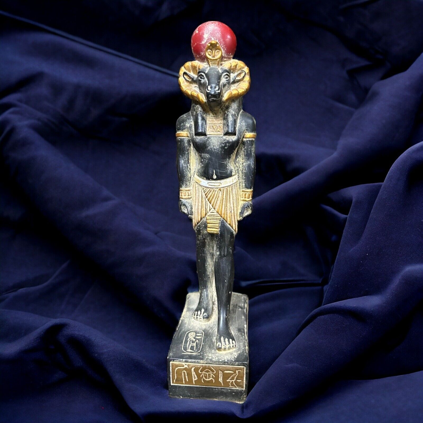 Egyptian Khnum Statue God ANCIENT EGYPTIAN Ancient ANTIQUE Rare Stone Pharaonic
