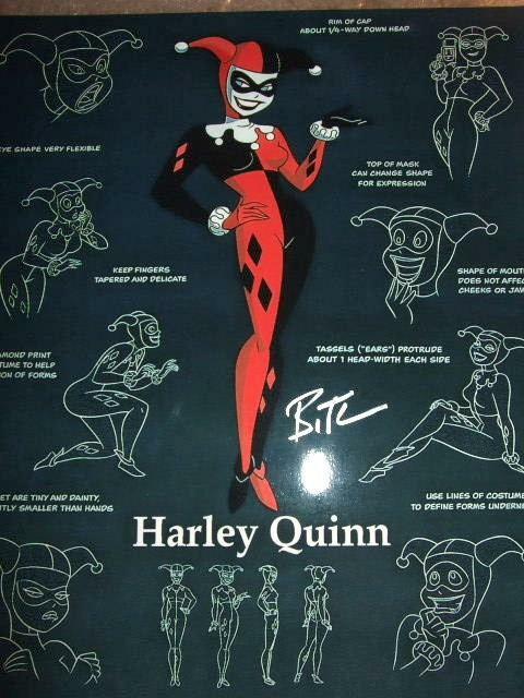 ❌ Batman Mr Joker Harley Quinn Bruce Timm Signed includes COA  8x10 inch