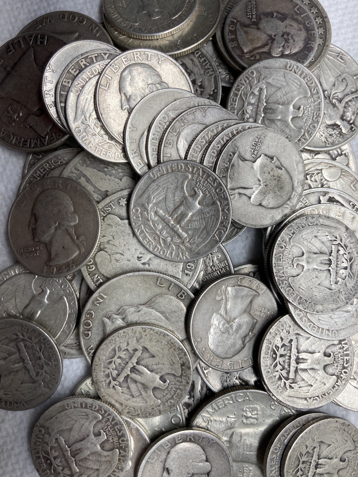 US Coins 90 % Silver .50 cent Face Value mix dates US Coins 90 % Silver .50 cent Face Value mix dates