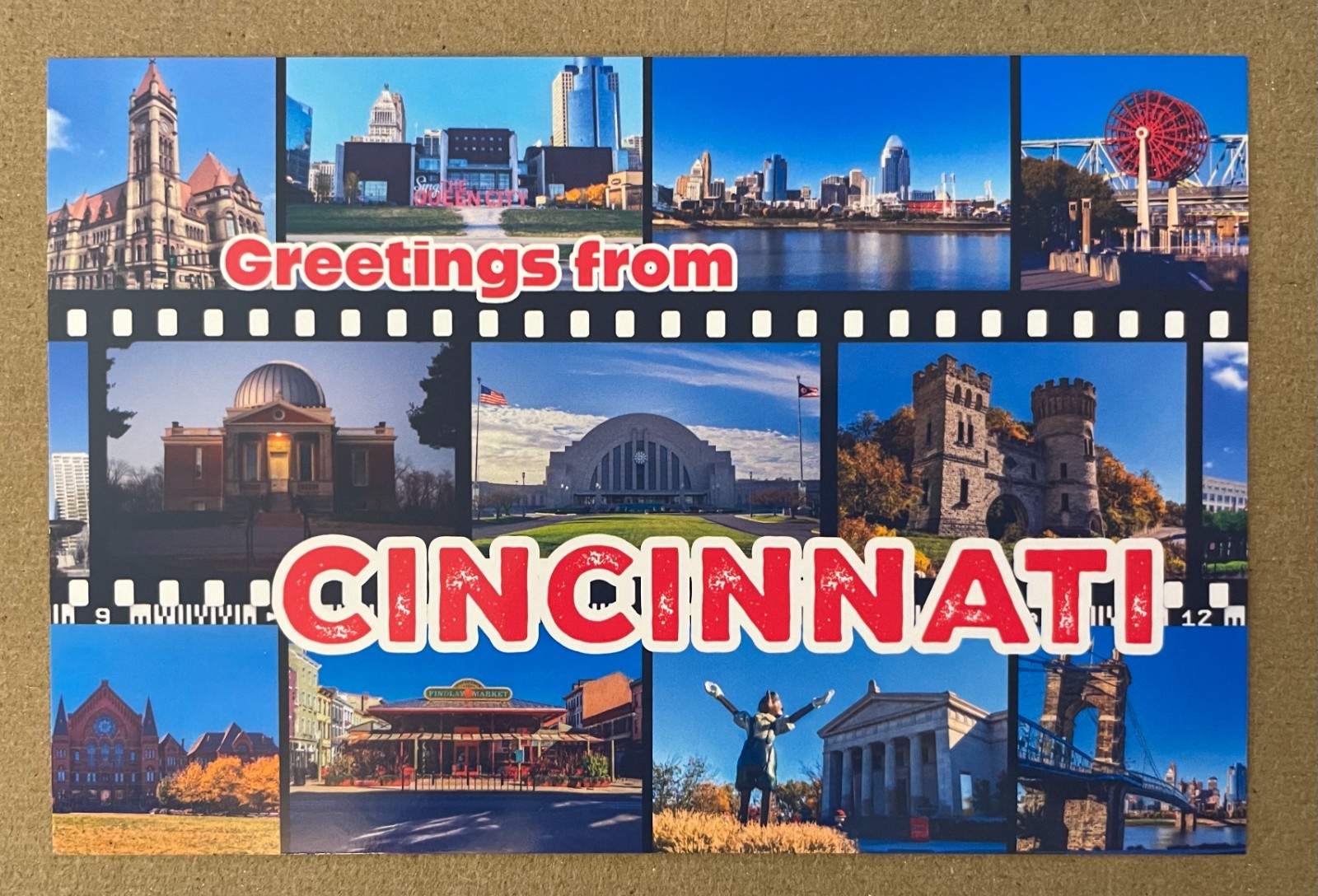New postcard 4x6 Cincinnati Multiview Greetings from Cincinnati Ohio New postcard 4x6 Cincinnati Multiview Greetings from Cincinnati Ohio