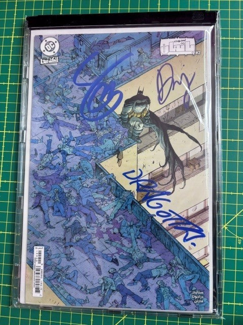 Absolute Batman FOMO #2 B X3 signed DW Johnson,S Snyder, N Drogata 