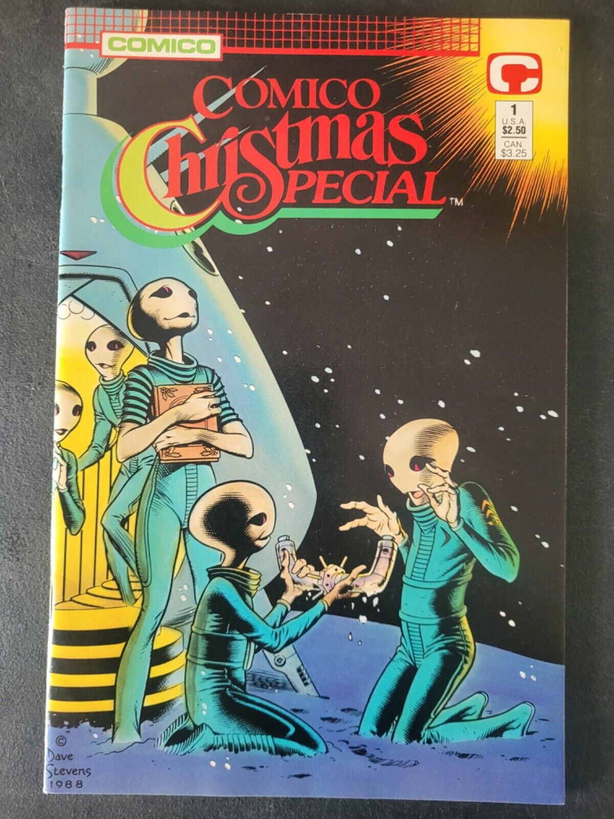 COMICO CHRISTMAS SPECIAL #1 (1988) TIM SALE AMAZING DAVE STEVENS COVER ART