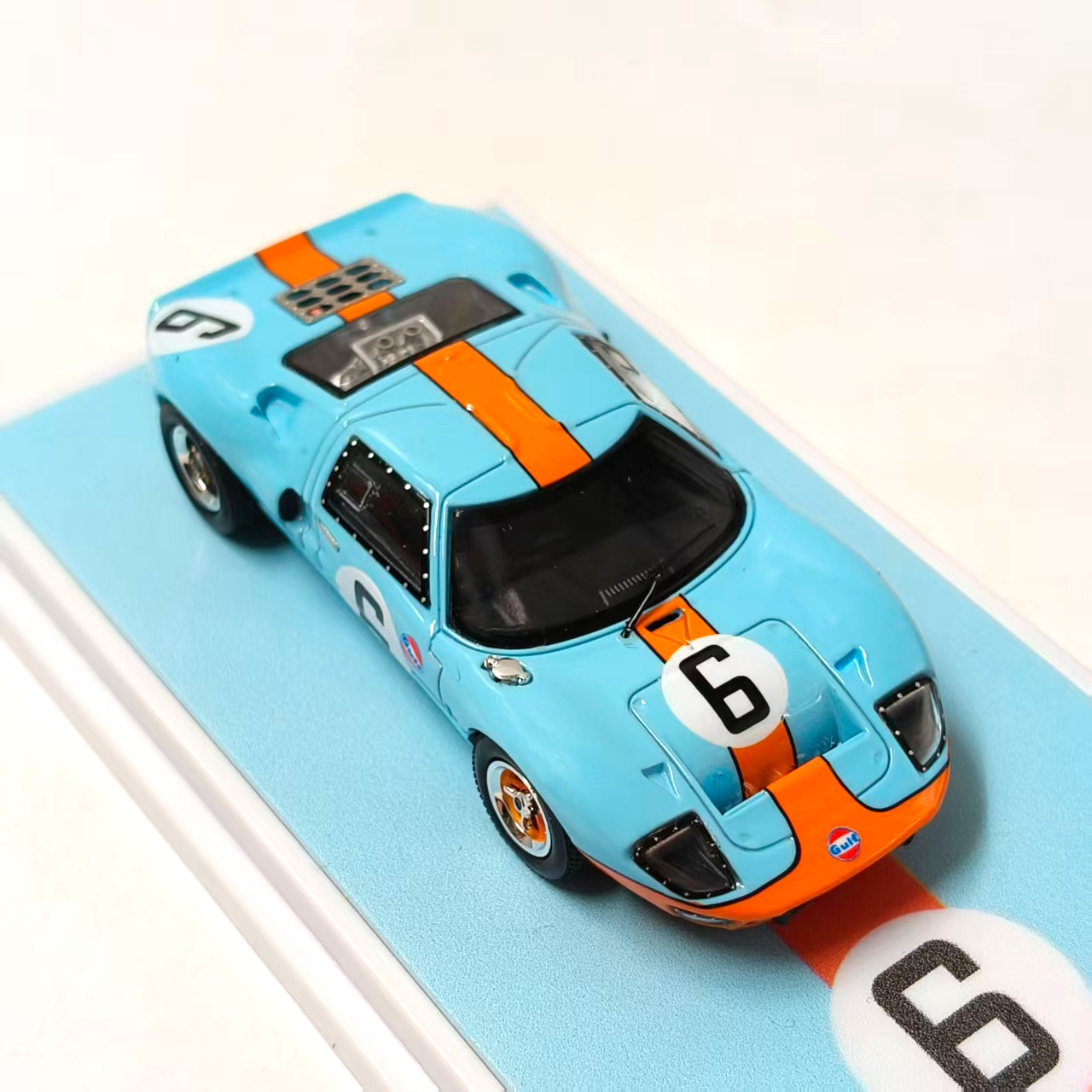 1:64 GT40 MK1 #6 Le Mans Diecast Model Car Classic Muscle Race 1960s
