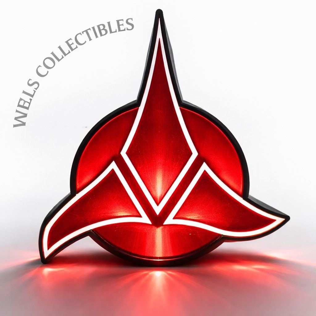 Star Trek Klingon Lamp, Inspired By The Star Trek Series  ~ Multiple Brightness 