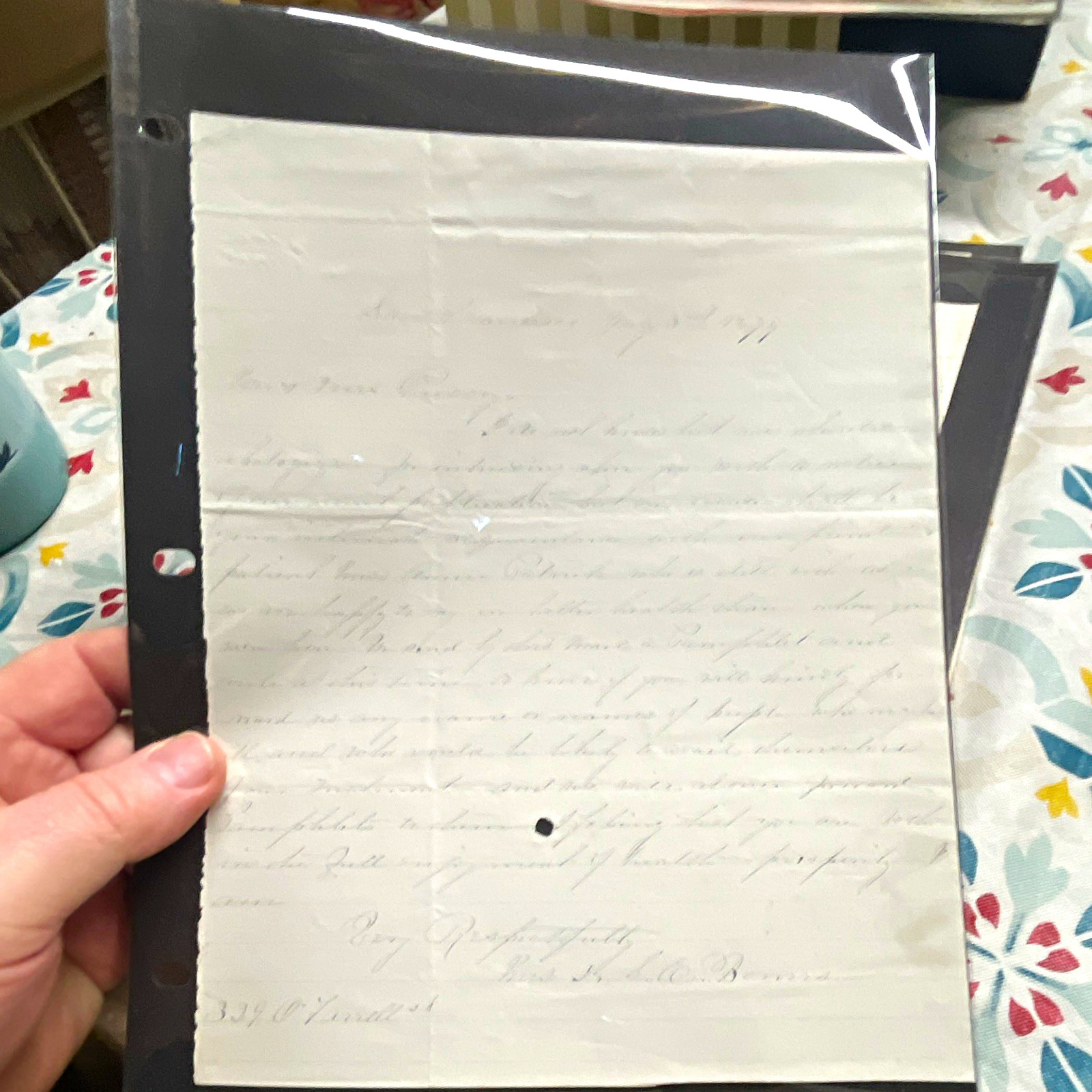 1899 Handwritten Correspondence Letter Dated July 3 - Pre-1900 Document