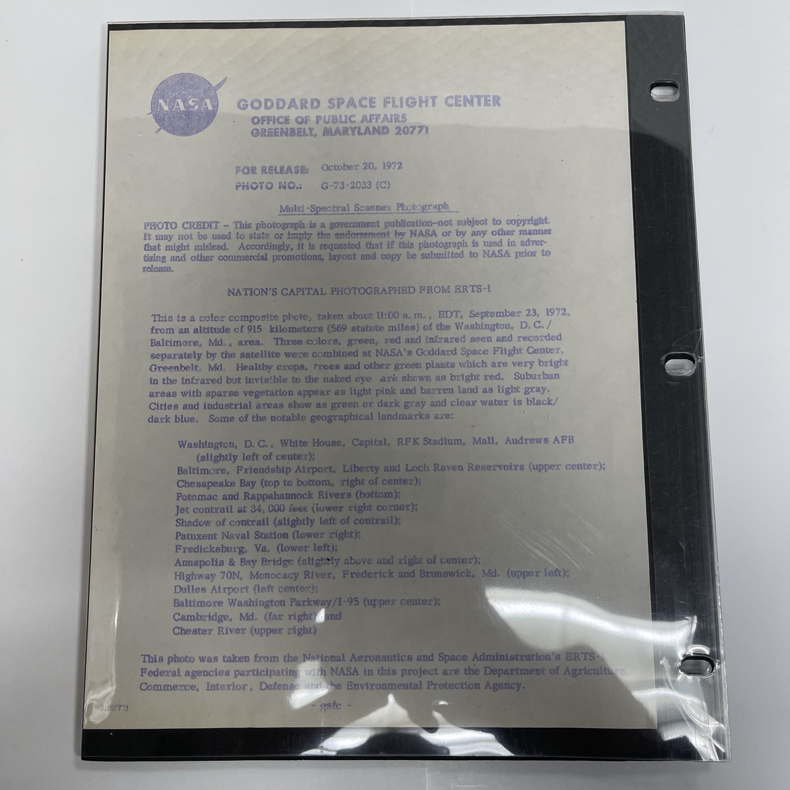1983 NASA Fairchild Joint Endeavor Book & 1972 Satellite Photo Dir. LeRoy Day