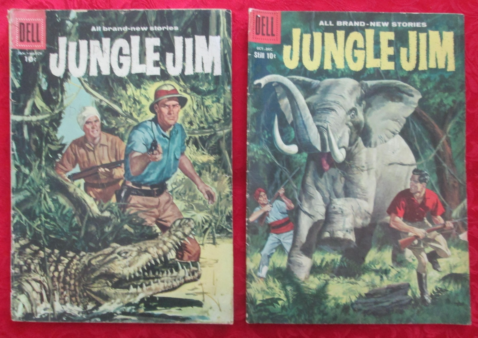 Jungle JIm #11 and #18 (Dell, 1957-58). Silver Age. Jungle JIm #11 and #18 (Dell, 1957-58). Silver Age.