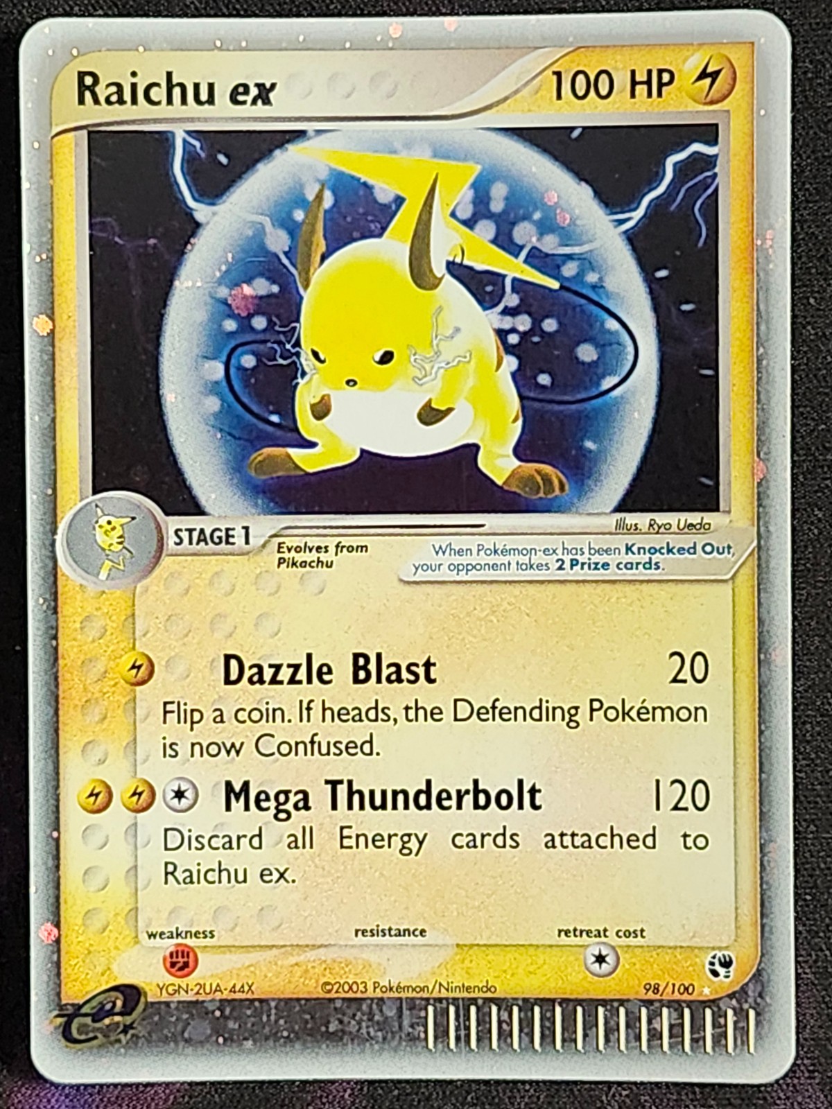Pokemon Raichu EX 98/100 (LP) Sandstorm SS