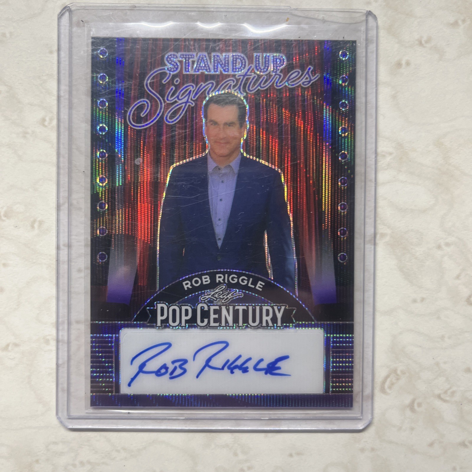 2023 Leaf Pop Century Stand Up Signatures Metal AUTO Rob Riggle #d 6/8 2023 Leaf Pop Century Stand Up Signatures Metal AUTO Rob Riggle #d 6/8