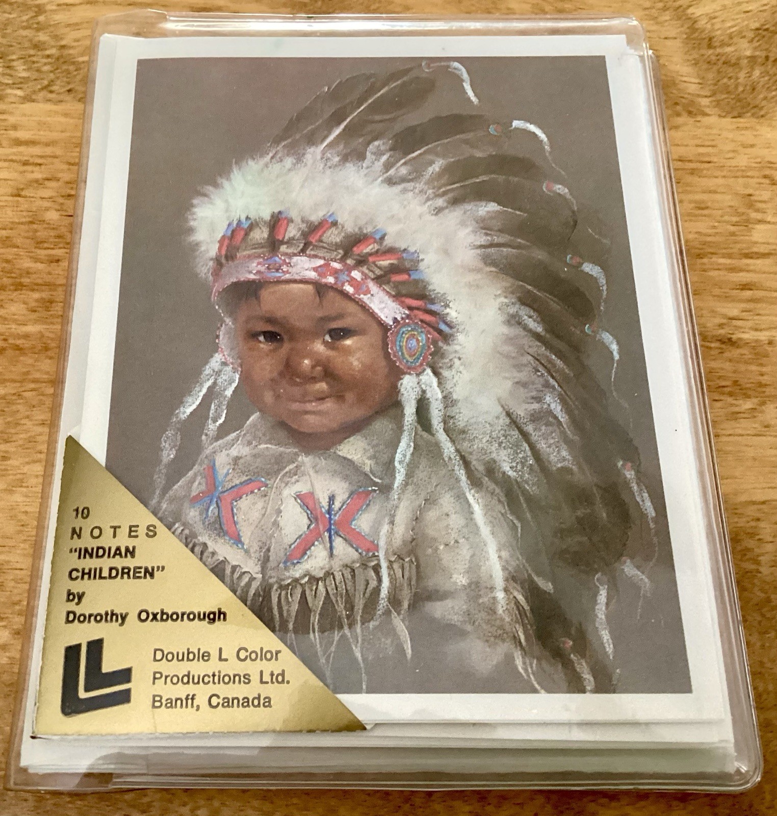VTG Dorothy Marie Oxborough Indigienous Inuit Children Notecards, Set Of 10-New