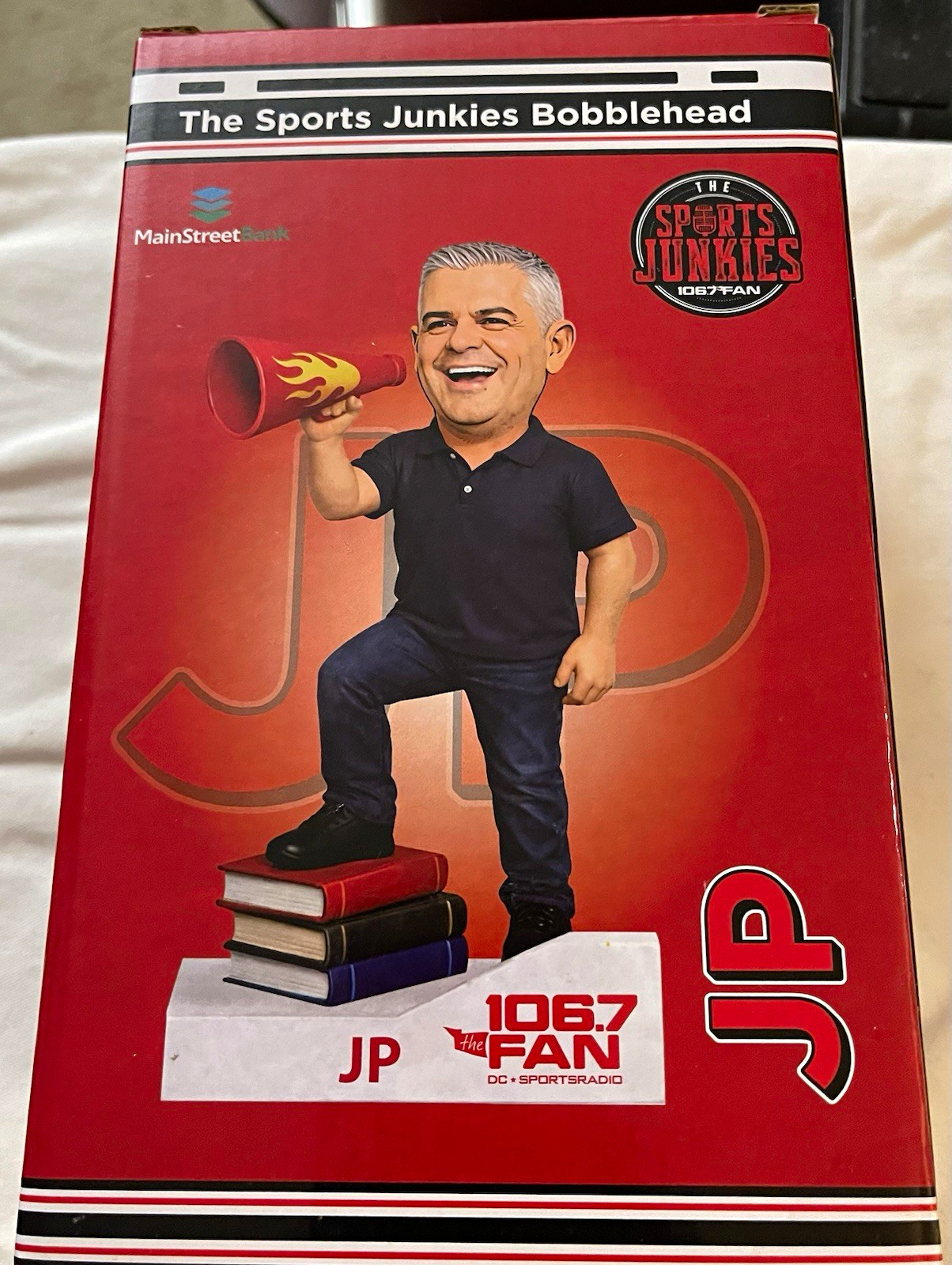 The Sports Junkies JP Autographed Bobblehead Plastic Sports Theme