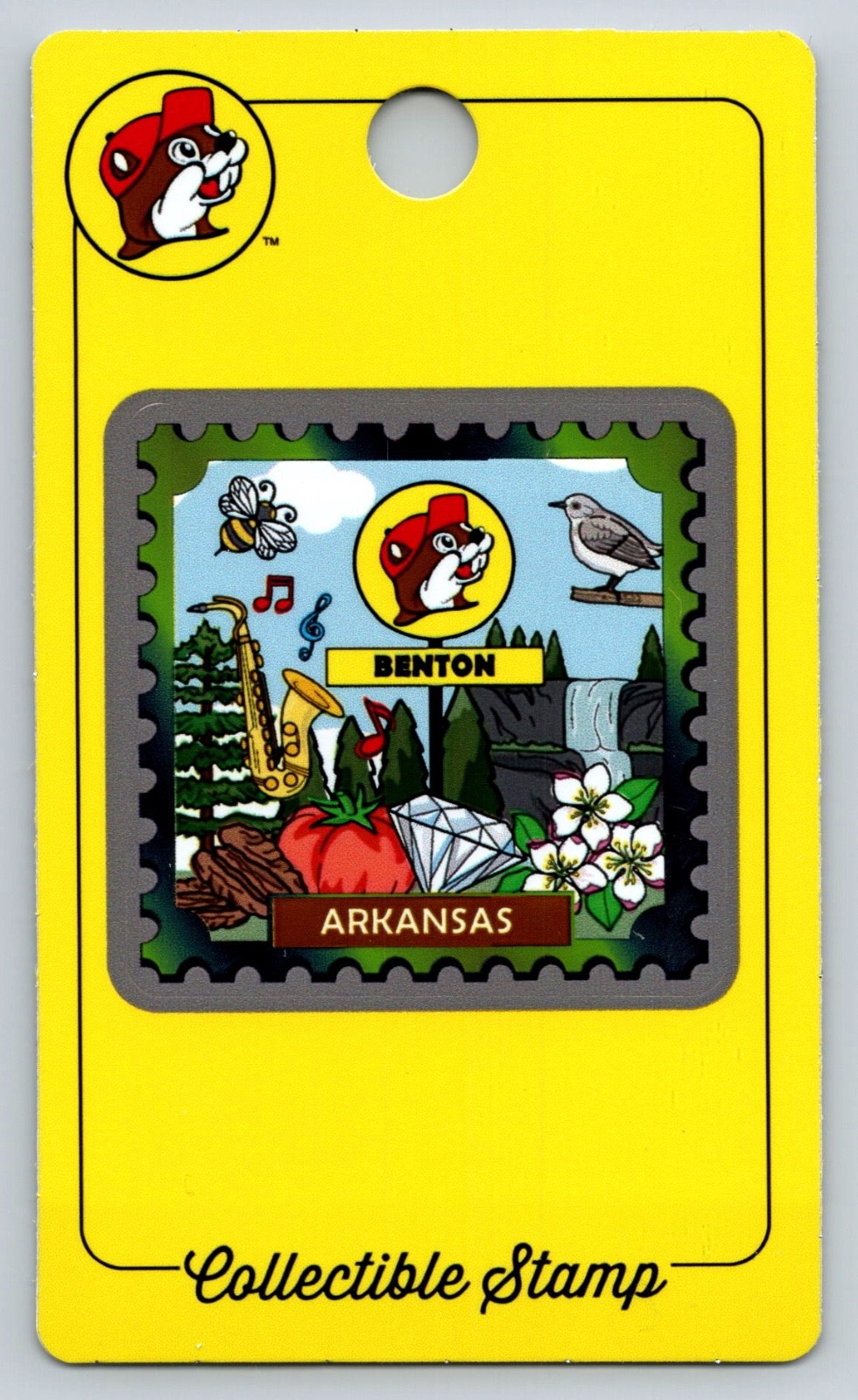 Buc-ee's Collectible Sticker Passport Stamp - Benton Arkansas Store Buc-ee's Collectible Sticker Passport Stamp - Benton Arkansas Store