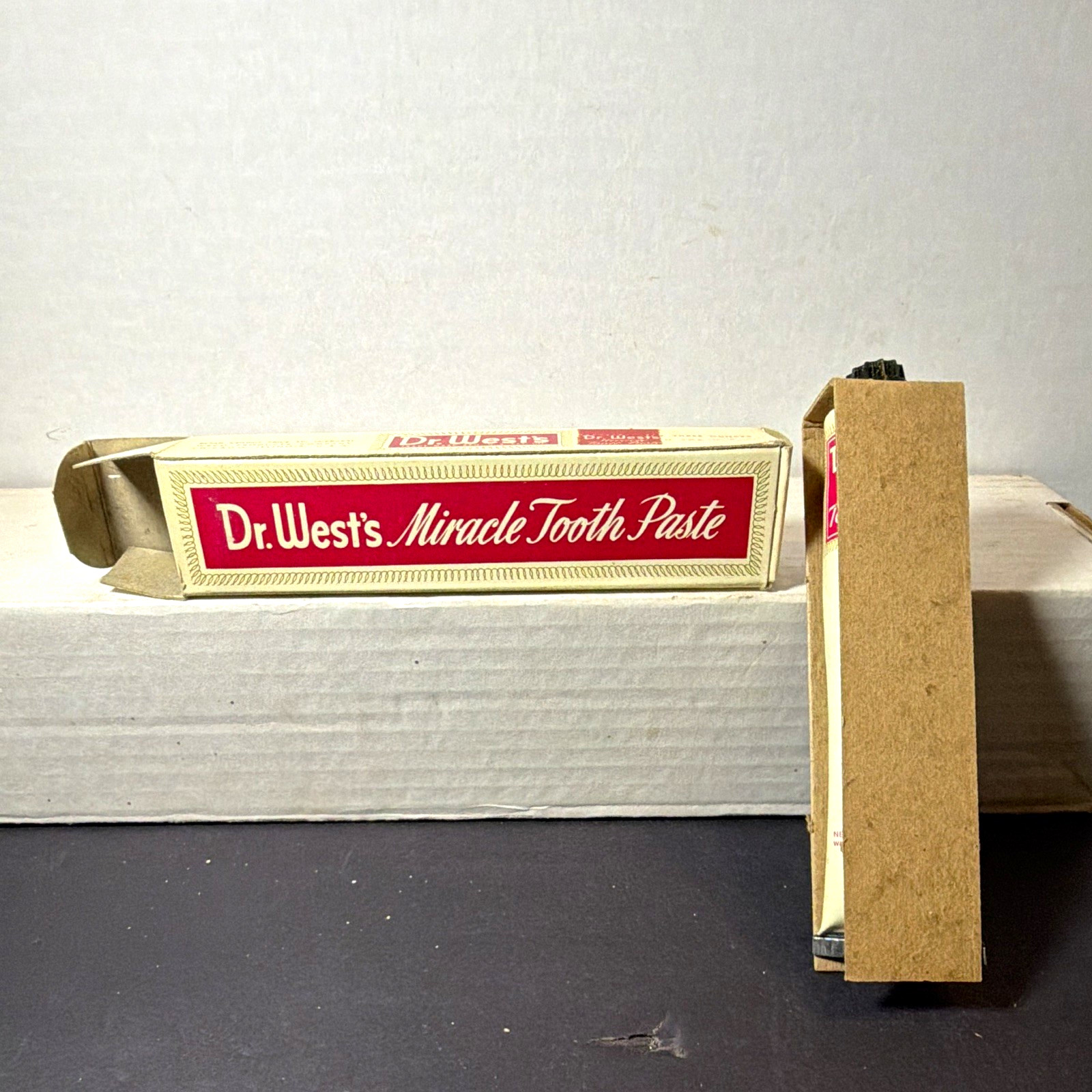 Dr. West\'s Miracle Tooth Paste 50 Cent Size 3 oz Tube with Box NOS VERY NICE