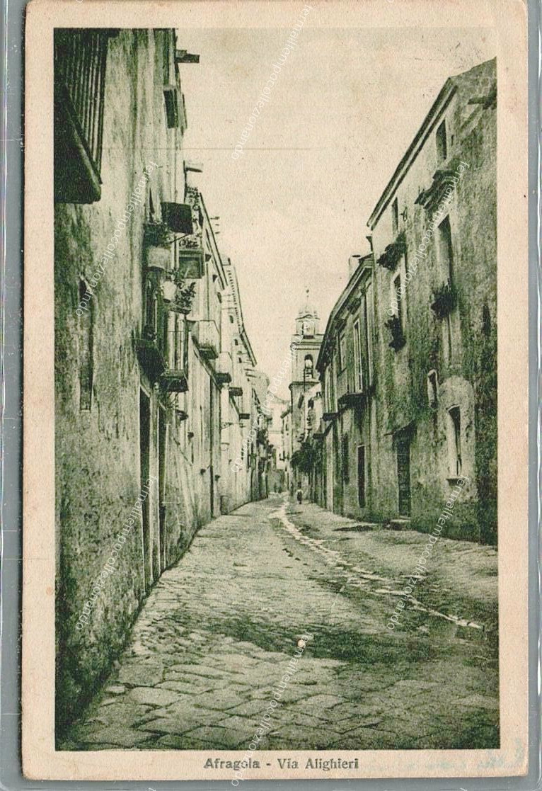 du1079 postcard afragola via alighieri detached province of naples