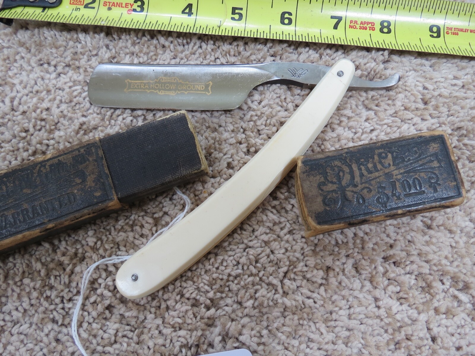 Antique Vintage H. Boker Stright Razor knife (lot#13601) Antique Vintage H. Boker Stright Razor knife (lot#13601)