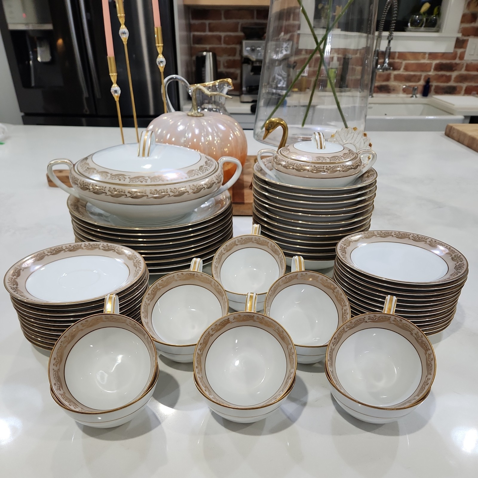 58 Pieces Vintage Noritake Dining Set 5488 Pattern 1953 Japan Home Decor - Read 58 Pieces Vintage Noritake Dining Set 5488 Pattern 1953 Japan Home Decor - Read