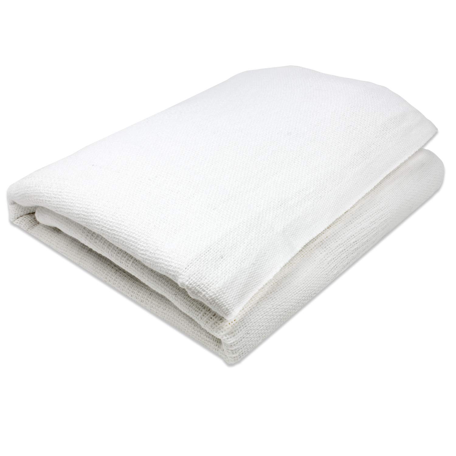 EverOne White Cotton Thermal Blanket, 66” x 90”